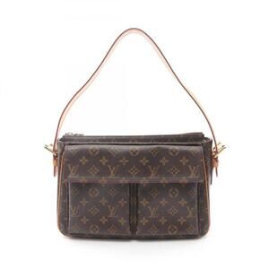 LOUIS VUITTON Brown Monogram Leather Shoulder Bag